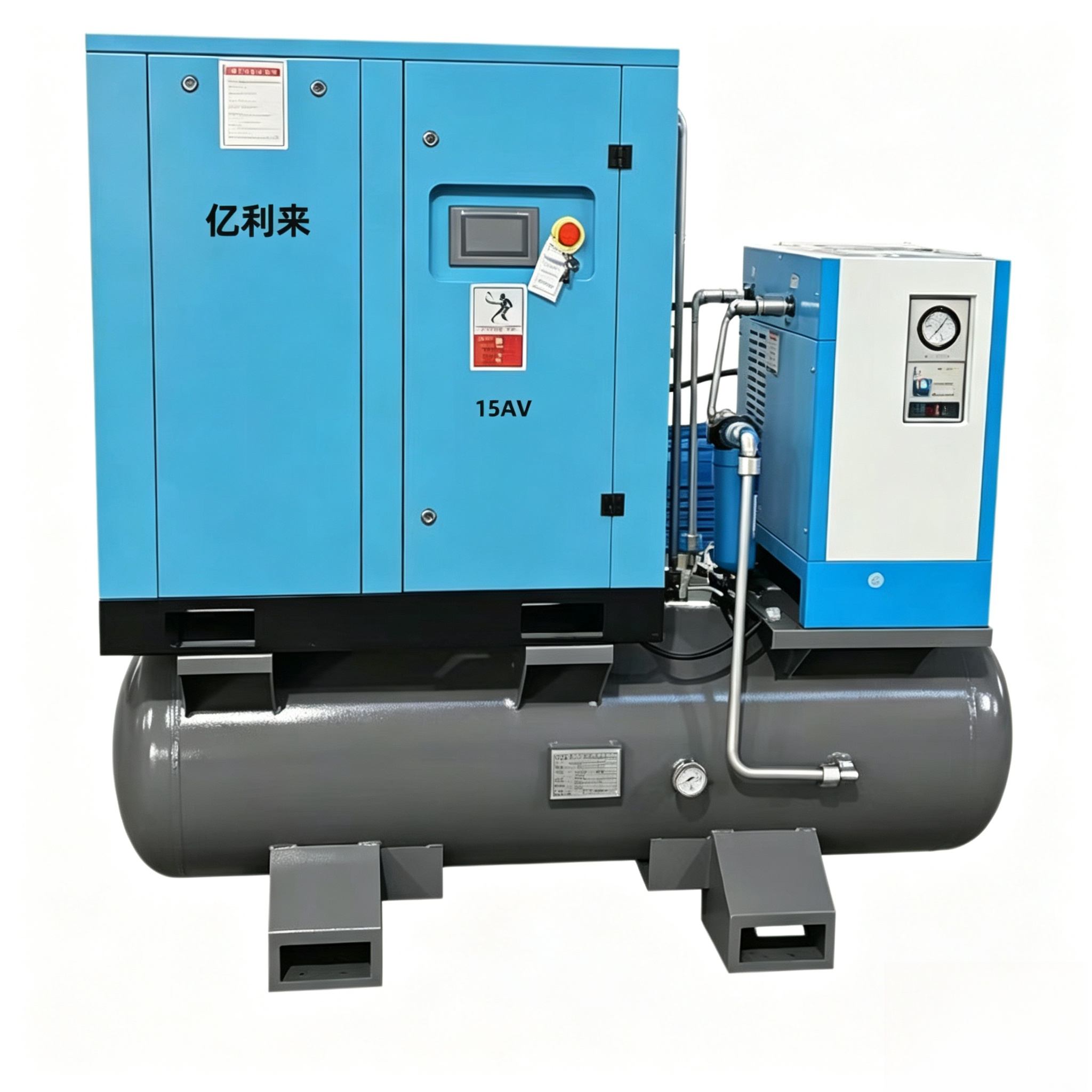 11kW 4 in 1 固定速度単段エアコンプレッサー