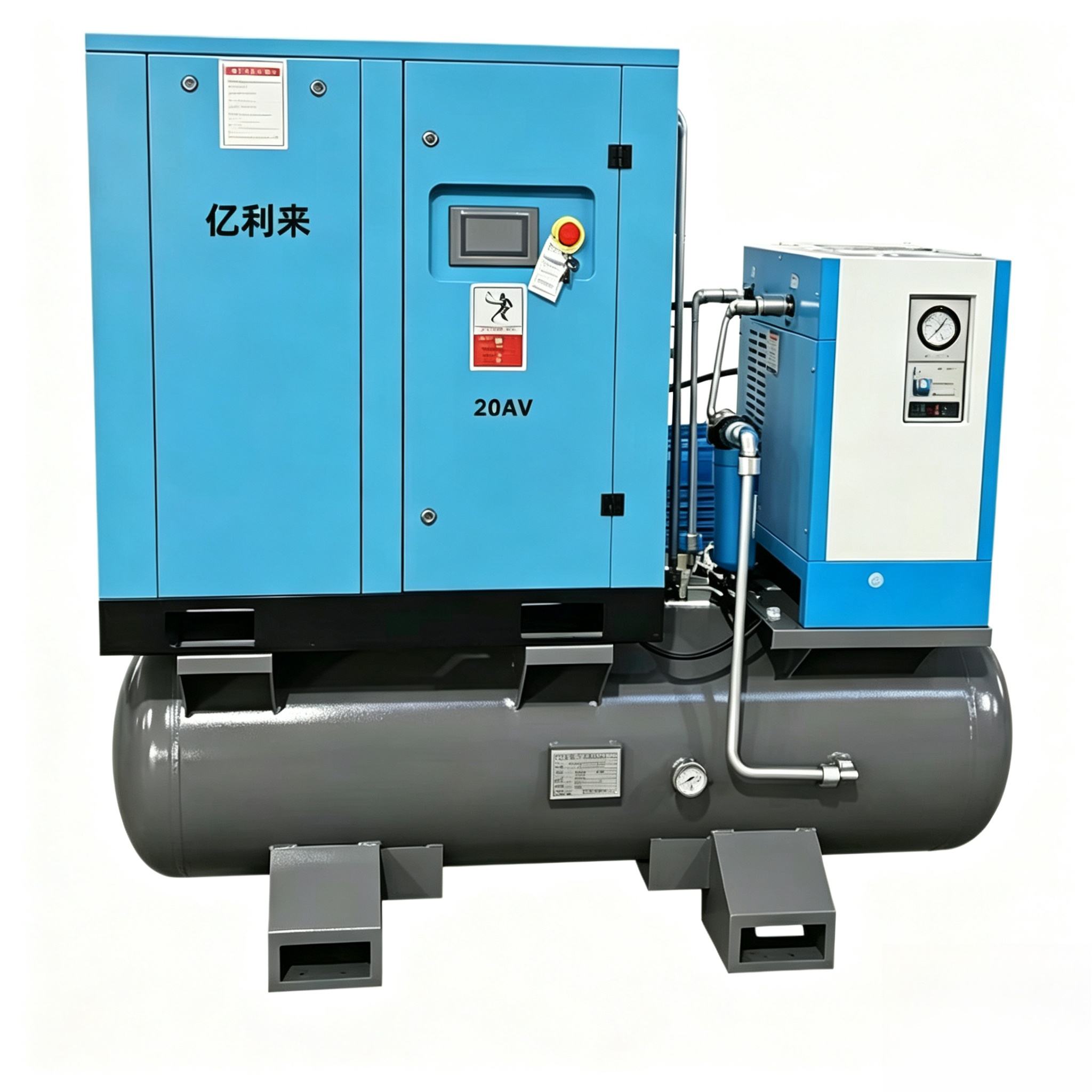 15kW 高圧 4 in 1 固定速度エアコンプレッサー