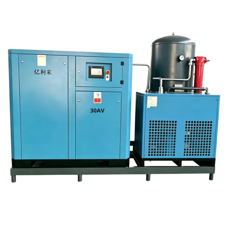 37kW スキッドマウント低圧固定速度単段エアコンプレッサー