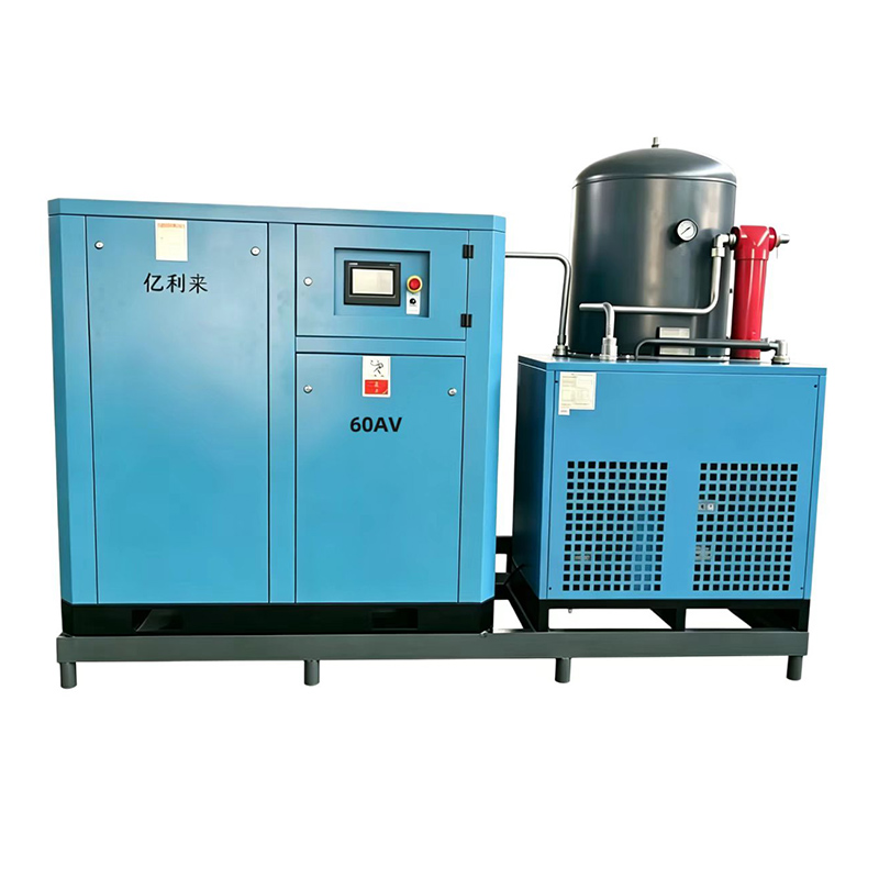 45kW 8 Bar スキッドマウント固定速度単段エアコンプレッサー